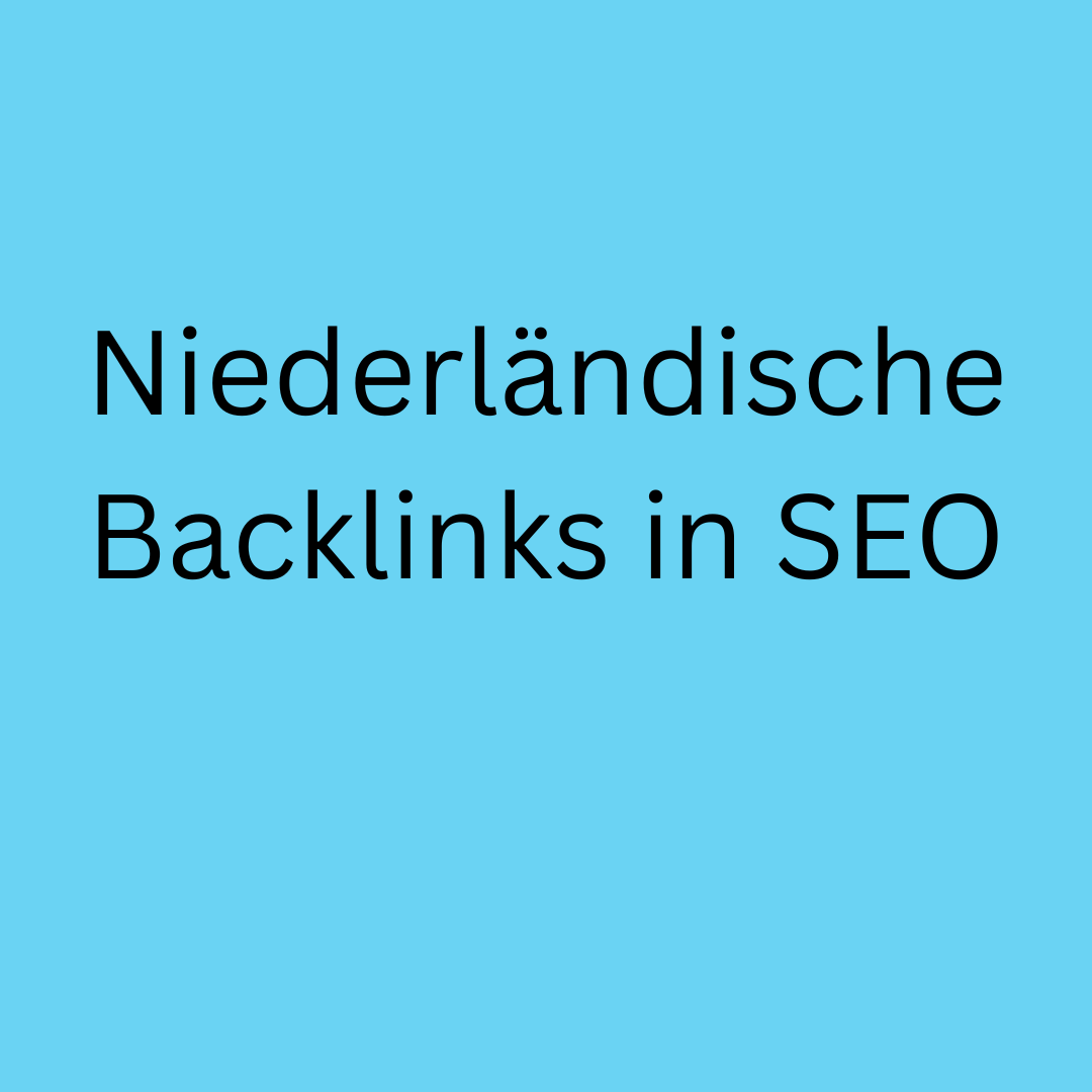Niederländische Backlinks in SEO